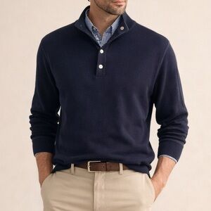 Zegna Cotton Pullover Henley Shirt